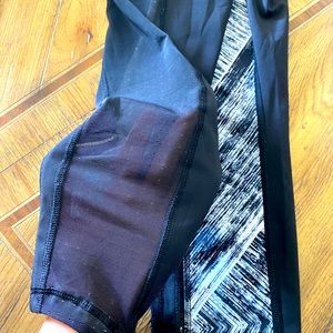 Lululemon leggings with mesh detail